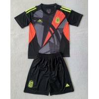 Dětský fotbalový dres Argentina Brankářské Copa America 2024 Domácí Krátký Rukáv (+ trenýrky)